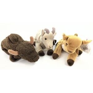 Ty Beanie Babies Bundle (3pcs) Roam, Goatee And Whisper